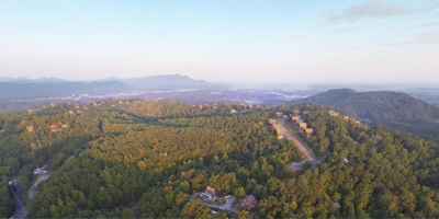 aerial view of a mountain